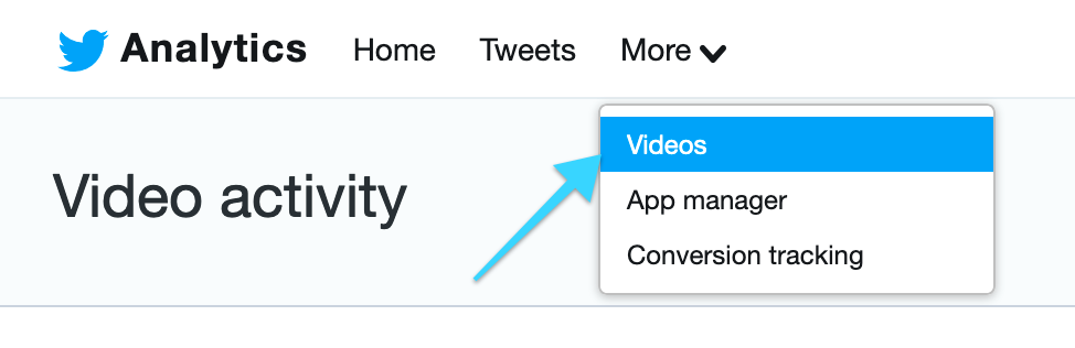 Tweet analytics for video views