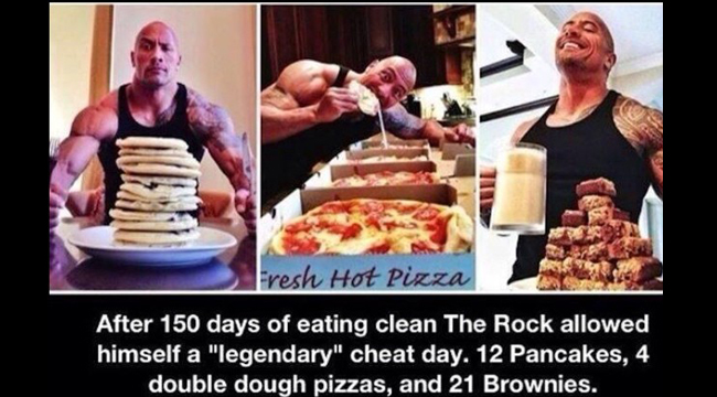the rock cheat day