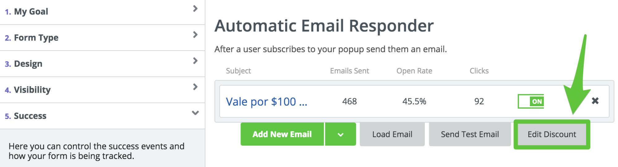 Screenshot showing Sumo email responder settings