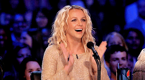 britney spears clapping gif