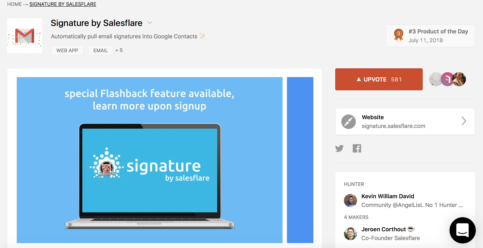 EXAMPLE #1: SIGNATURE BY SALESFLARE