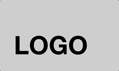 GIF showing a LOGO text with hovering ghosts near it