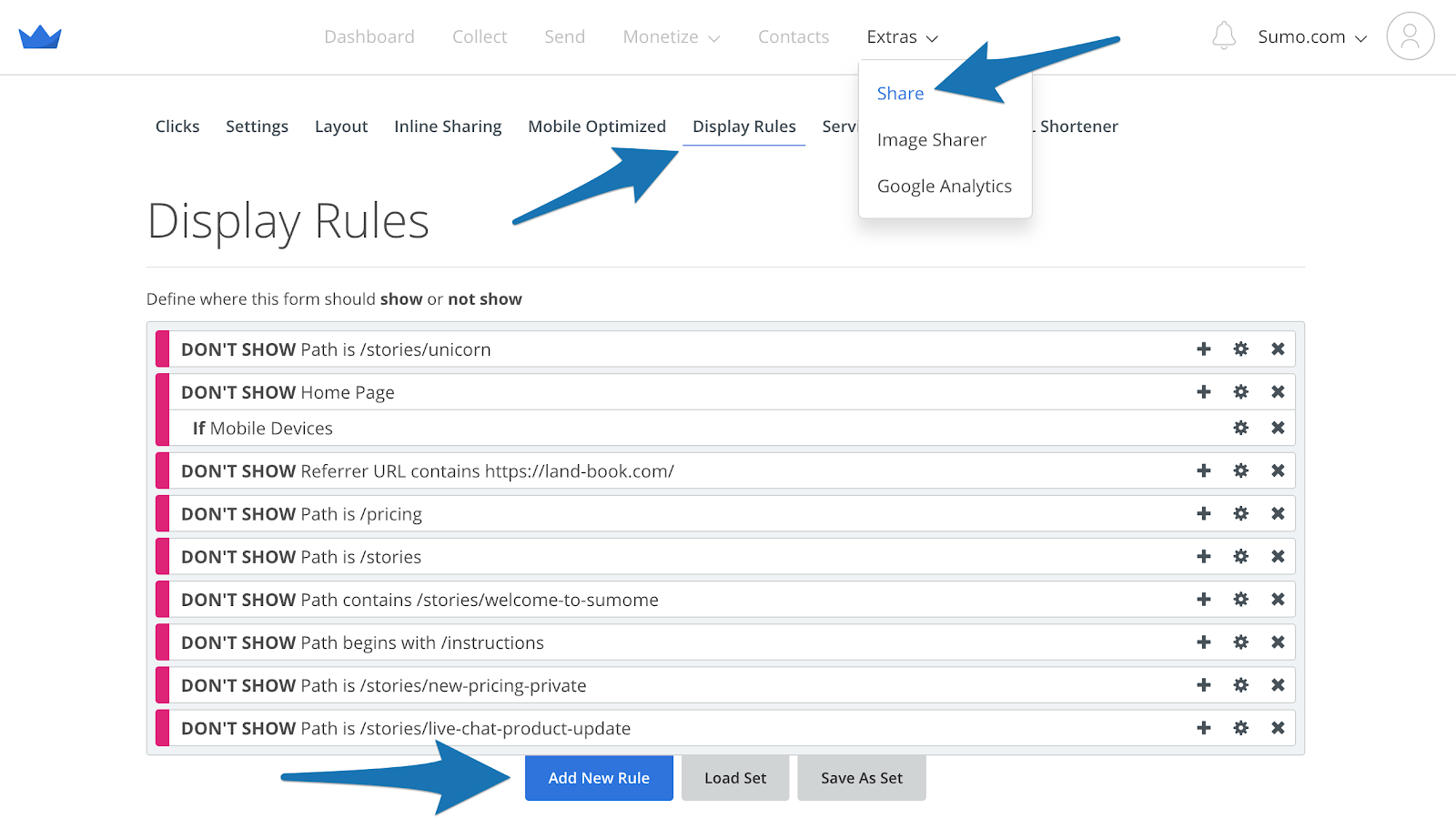 Screenshot showing the Sumo dashboard