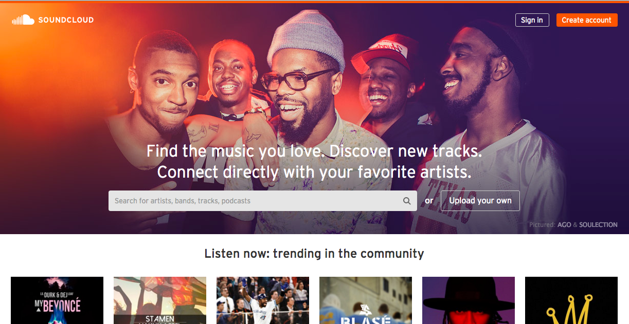 SoundCloud value proposition example