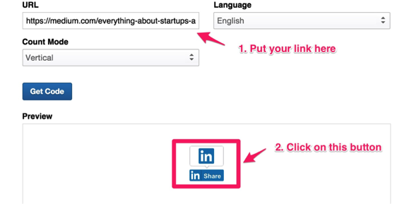 Screenshot showing a post creation page for a post on LinkedIn