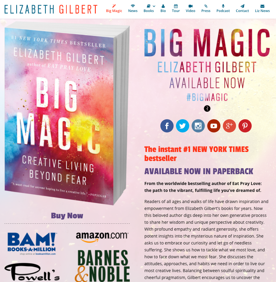 elizabeth gilbert website