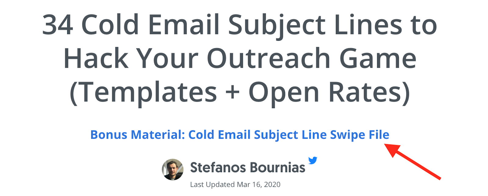 Sumo.com blog -34 Cold Email Subject Lines (bonus material)