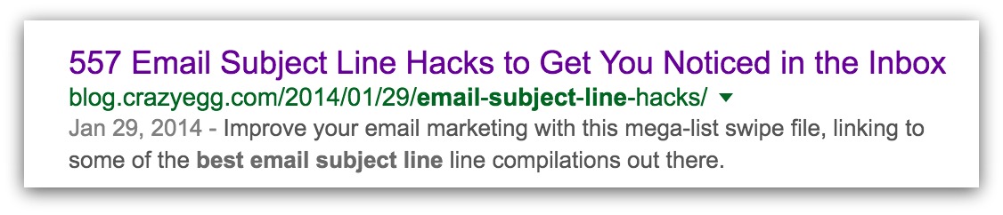 subject line hacks