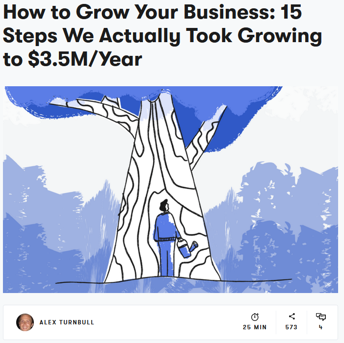 Stories Post by Groove- How to grow your business: 15 steps we actually took growingto $3.5m/year
