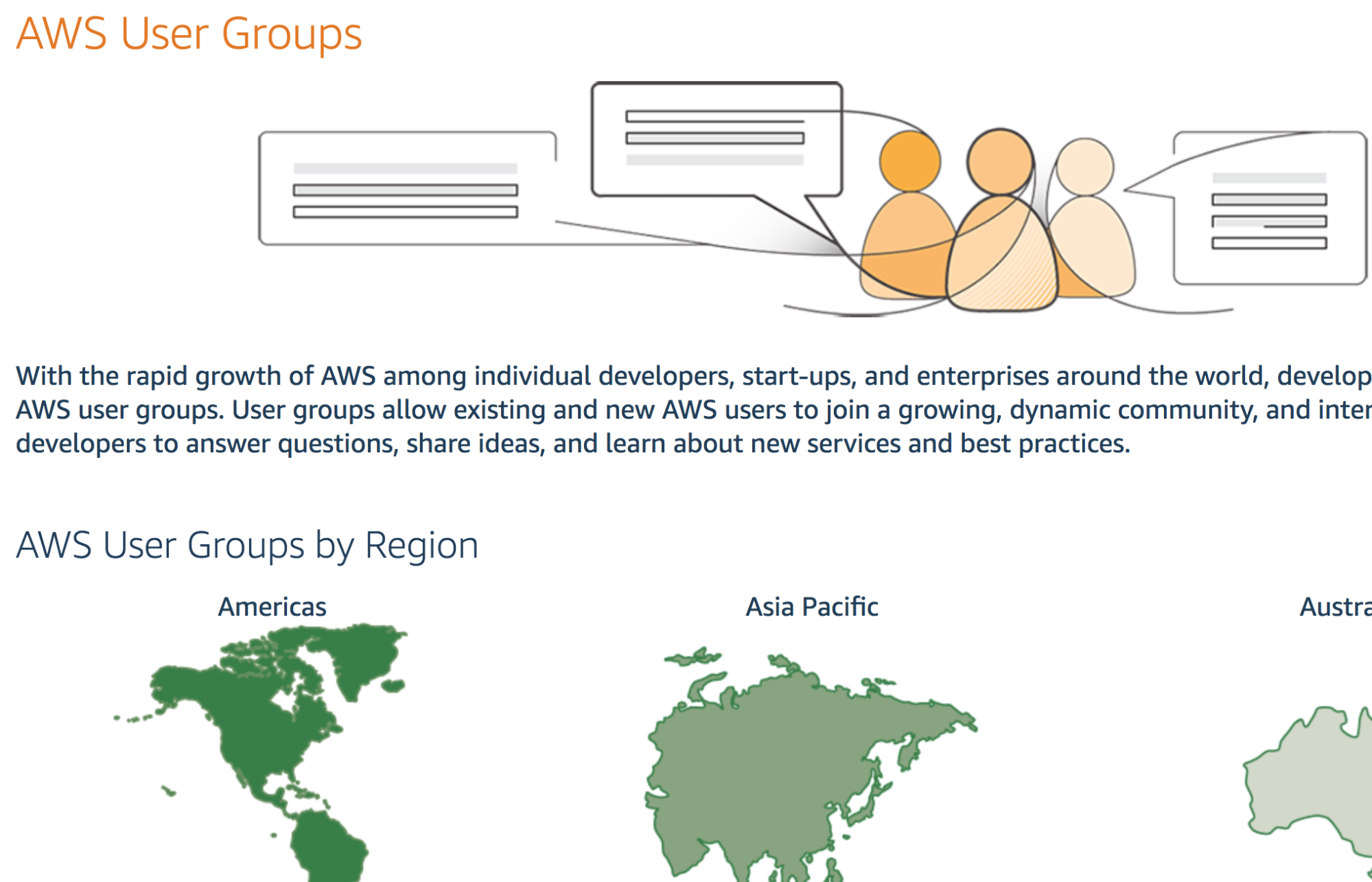 Screenshot showing AWS user groups information