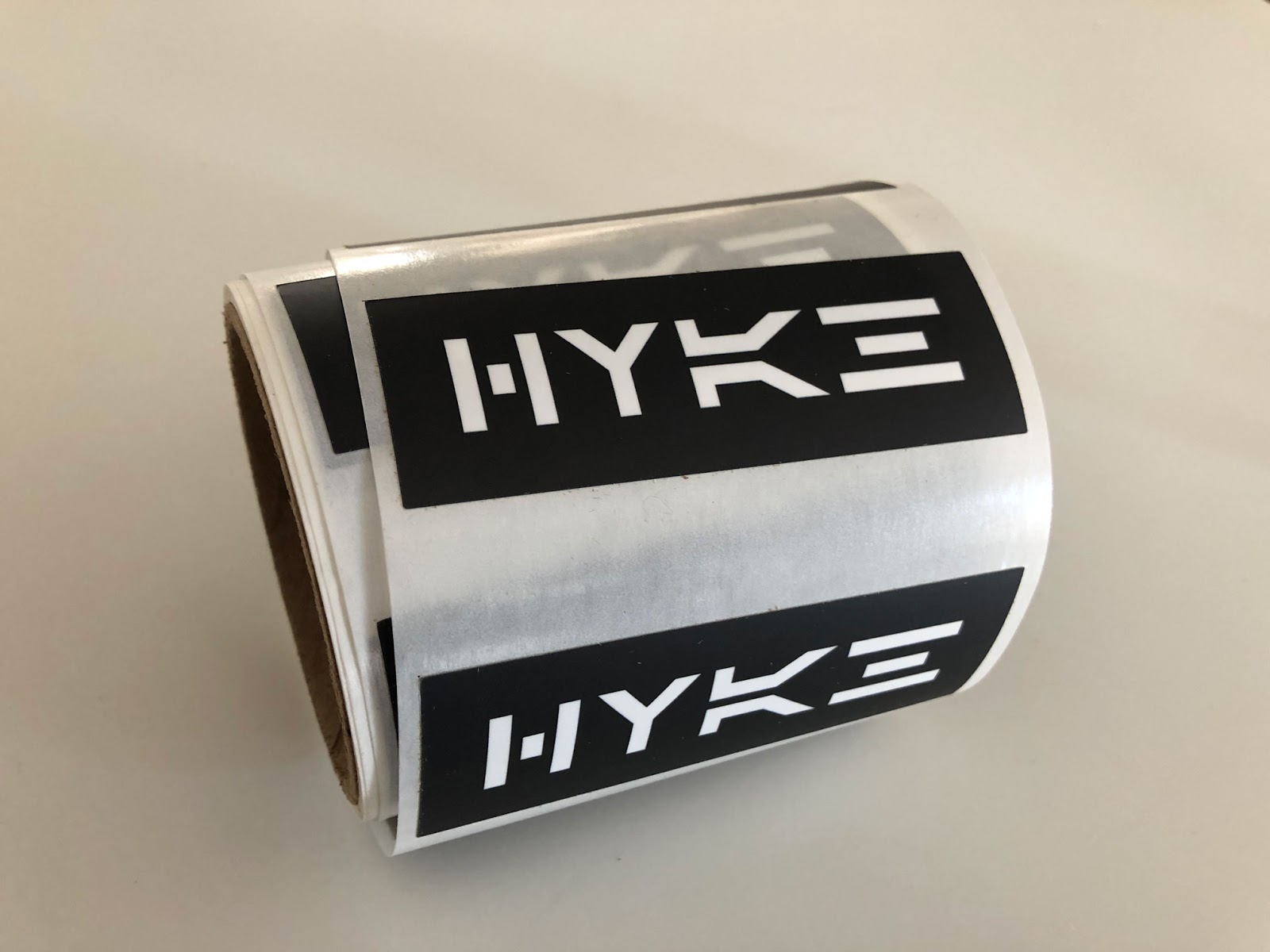 Picture showing HYKE sticker