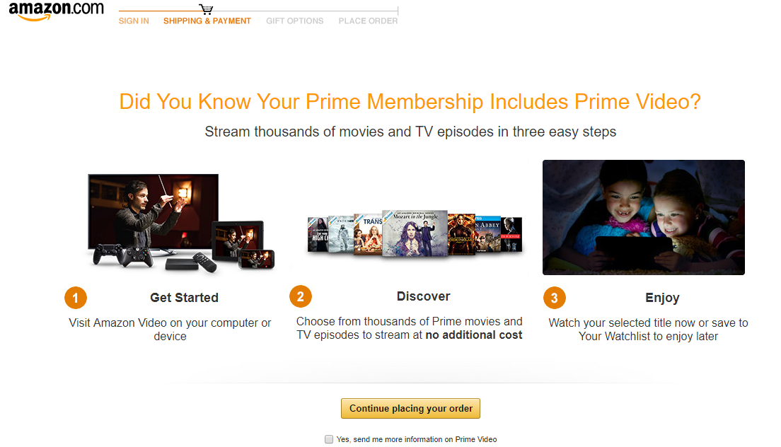 Screenshot showing information about amazon prime video