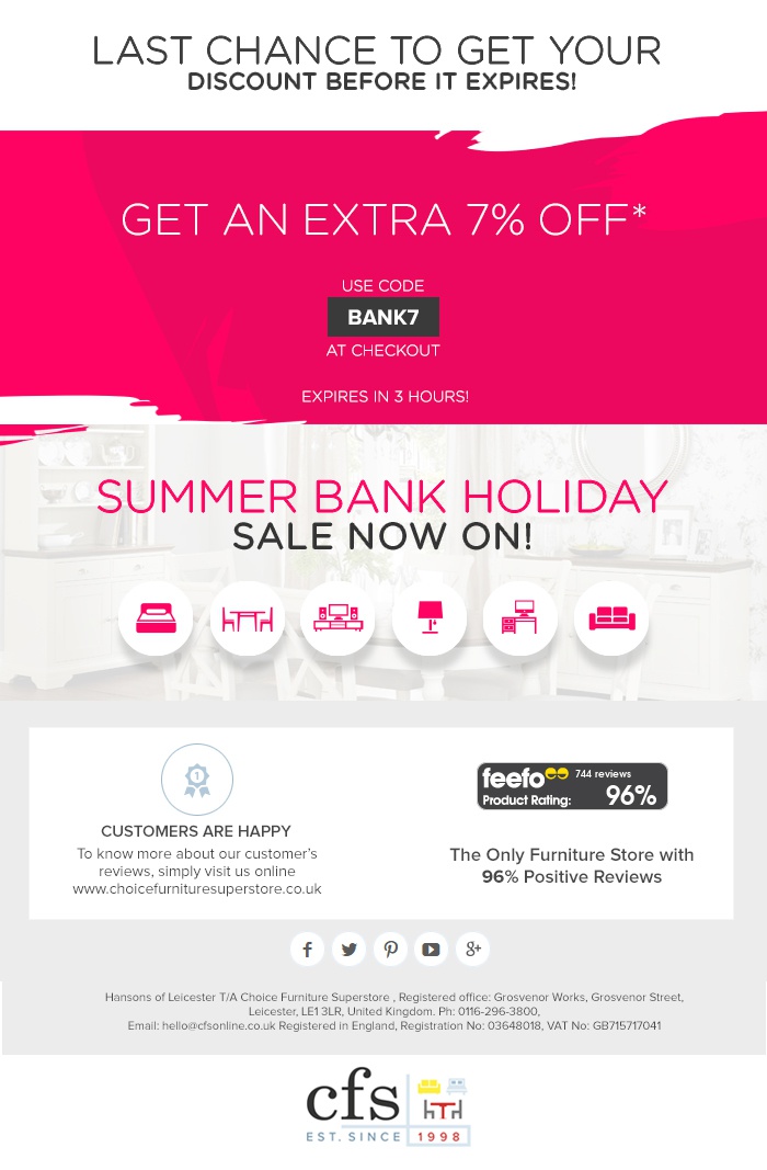 Screenshot showing a promotional email