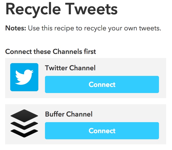 IFTTT recycle tweets